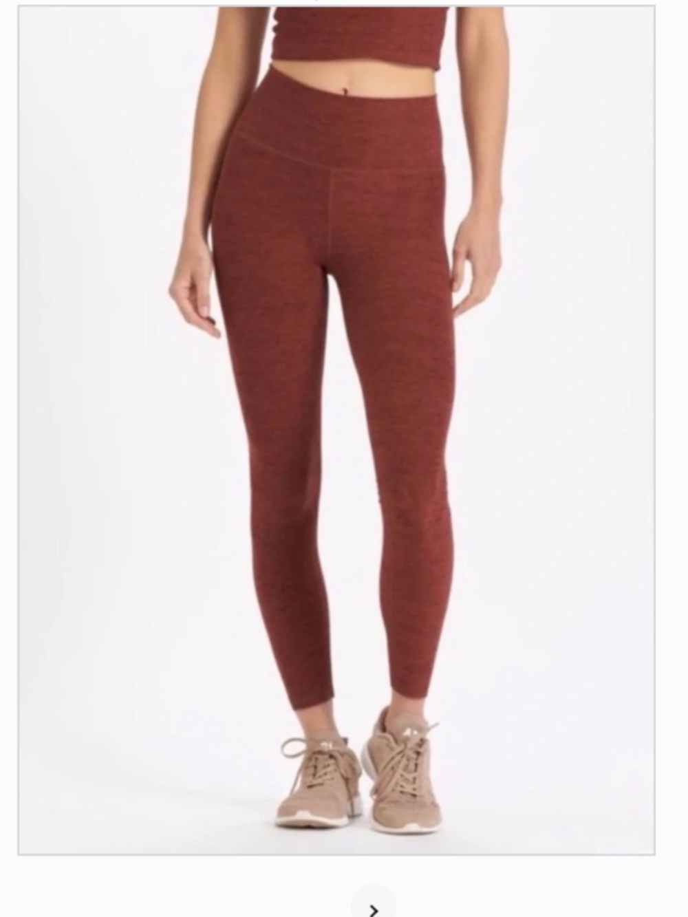 Vuori Space Dye Red Leggings Size